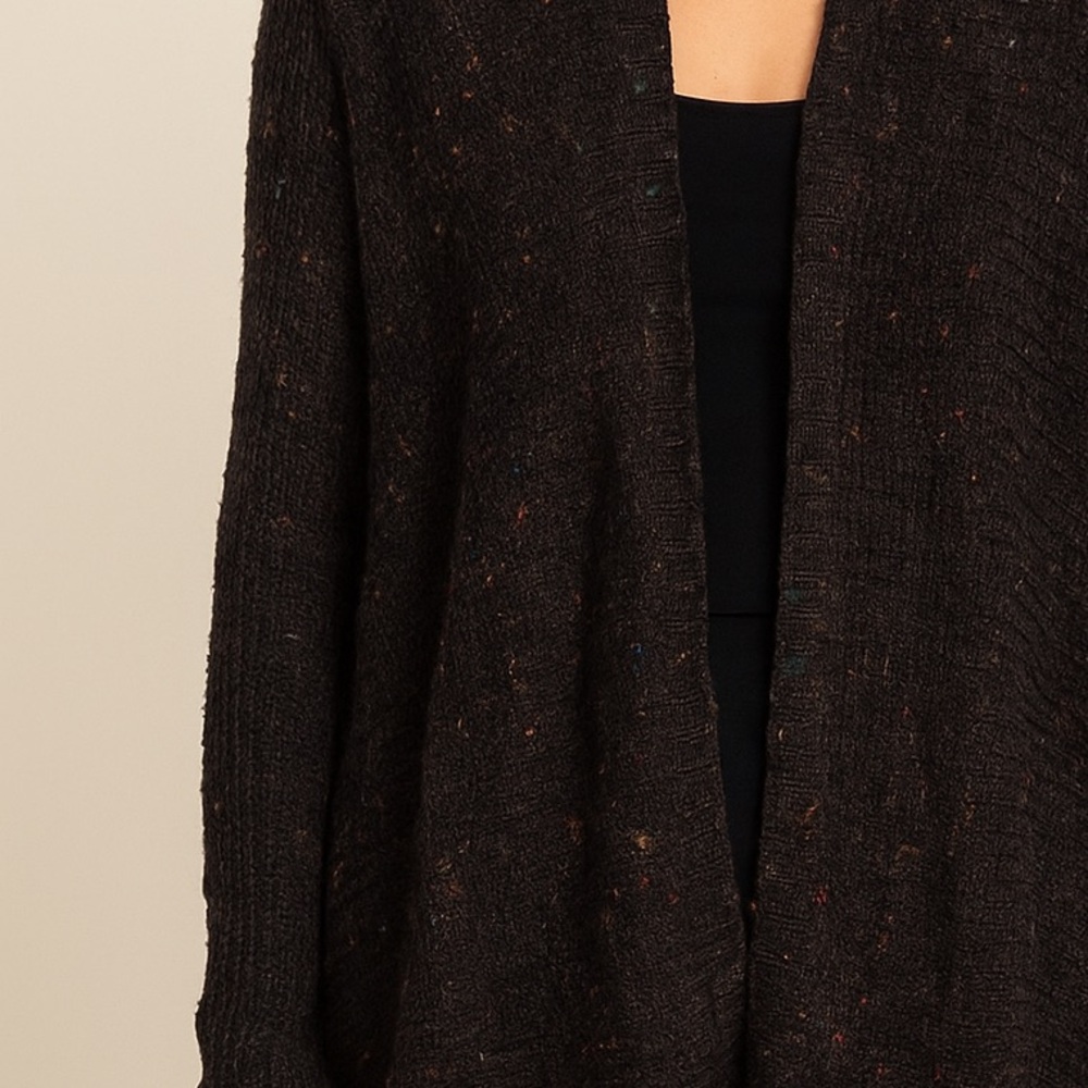 American Eagle Outfitters Women's Waffle Knit Open-Front Sweater. Multicolor. M - Picture 3 of 10
